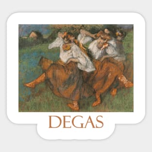 Russian Dancers by Edgar Degas Sticker